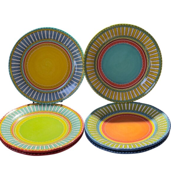 Valencia Certified International Nancy Green 11" Dinner Plates Multicolor  Set O - Picture 1 of 8